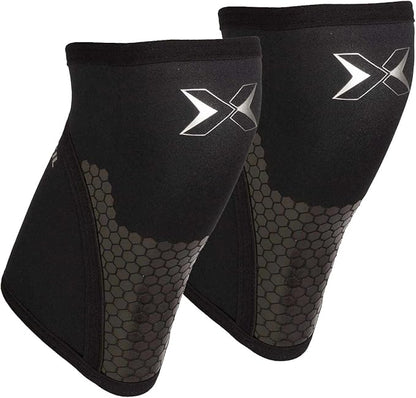 PICSIL Knee Sleeves 5&7mm (1 Pair) Support & Compression for Weightlifting, Powerlifting & Cross Training, Premium Protective Knee Pads for Comfort and Safety, Women & Men