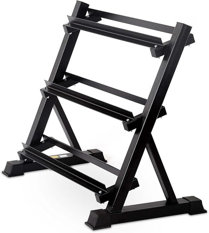 FDW 3-Tier Dumbbell Rack Weight Storage Rack for Home Gym,Multilevel Weight Rack Suitable for Dumbbells of Different Sizes