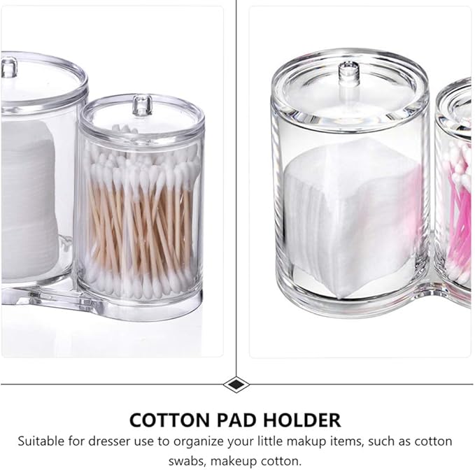 Cabilock Cotton Swab Holder Transparent Conjointed Cotton Swabs