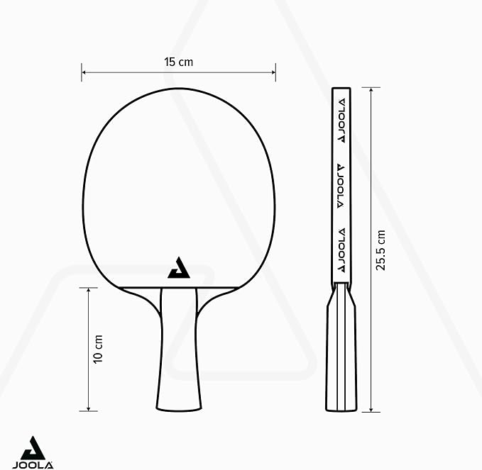 JOOLA Table Tennis Bat Carbon X Pro ITTF Approved Professional Competition Ping Pong Racket Black/Grey 2.0 MM Sponge