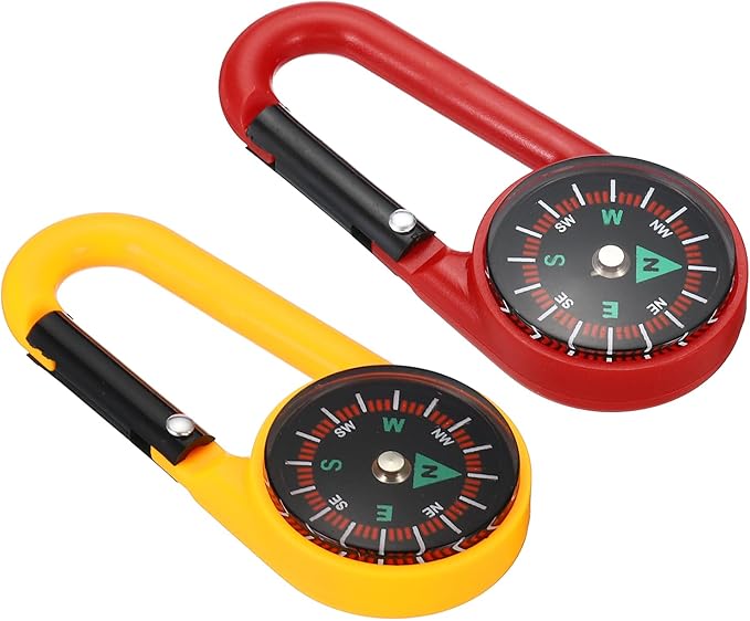 PATIKIL Compass, Buckle Compass Keychain Waterproof Survival Pocket
