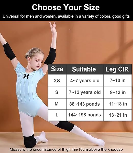 Knee Pads for Women Men, Dance Knee Pads Wrestling Knee Pads Basketball Knee Pads Volleyball Knee Pads for Women, Knee Protector Soft Knee Pads for Work (Black, Medium)