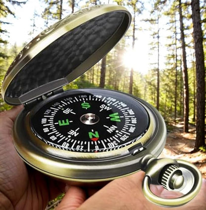 Multifunctional Antique Classic Compass Navigation Compass Hiking Compass