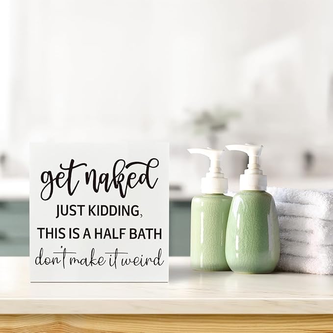 Bathroom Decor Sign - Half Bath