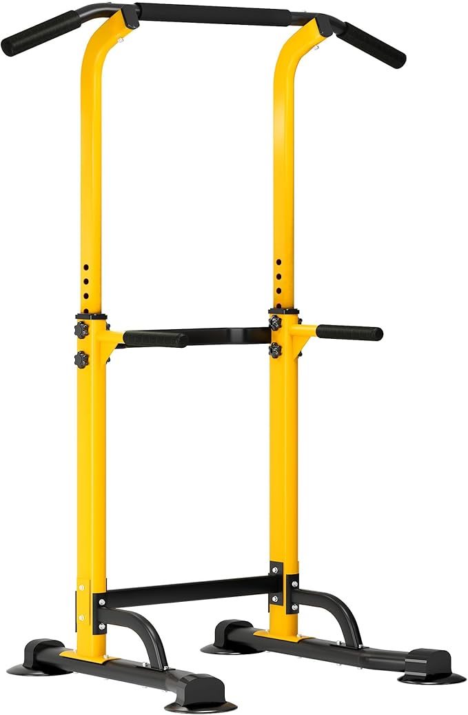 DlandHome Power Tower Dip Station Pull Up Bar