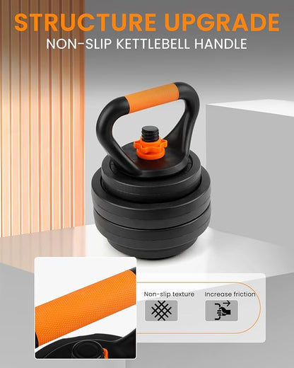 Adjustable Weights Dumbbells Set, 22/33/44/55/66/88lbs Free Weights Dumbbells Set with 4 Mode, Weight Set for Home Gym, Used as Kettlebells, Barbell, Push up Stand, Workout, Suitable Men and Women