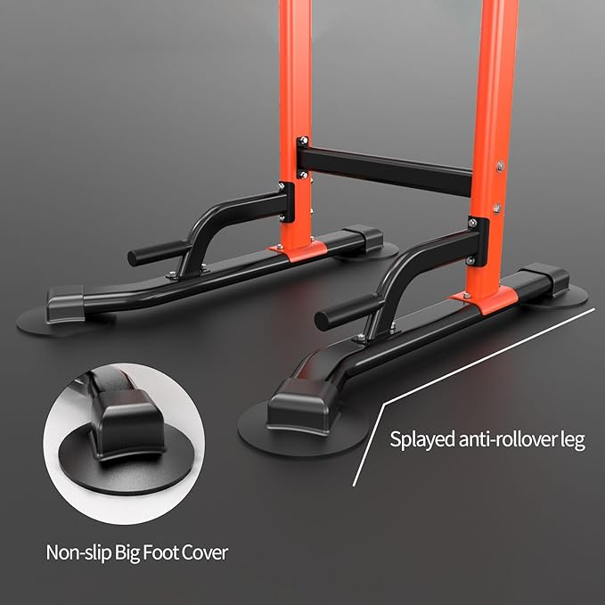 Pull Up Dip Station For Home Gym Strength 330LBS T055CDC T055CDC