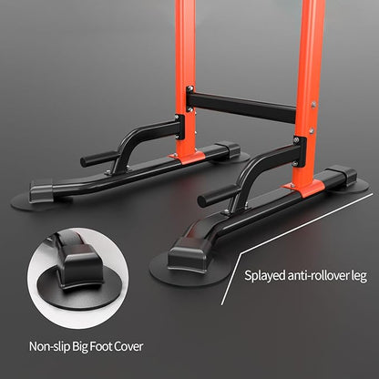 Pull Up Dip Station For Home Gym Strength 330LBS T055CDC T055CDC
