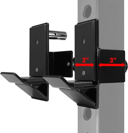 Yes4All Power Rack Attachment – J-Hook Barbell Fit 2x2 or 3x3 in