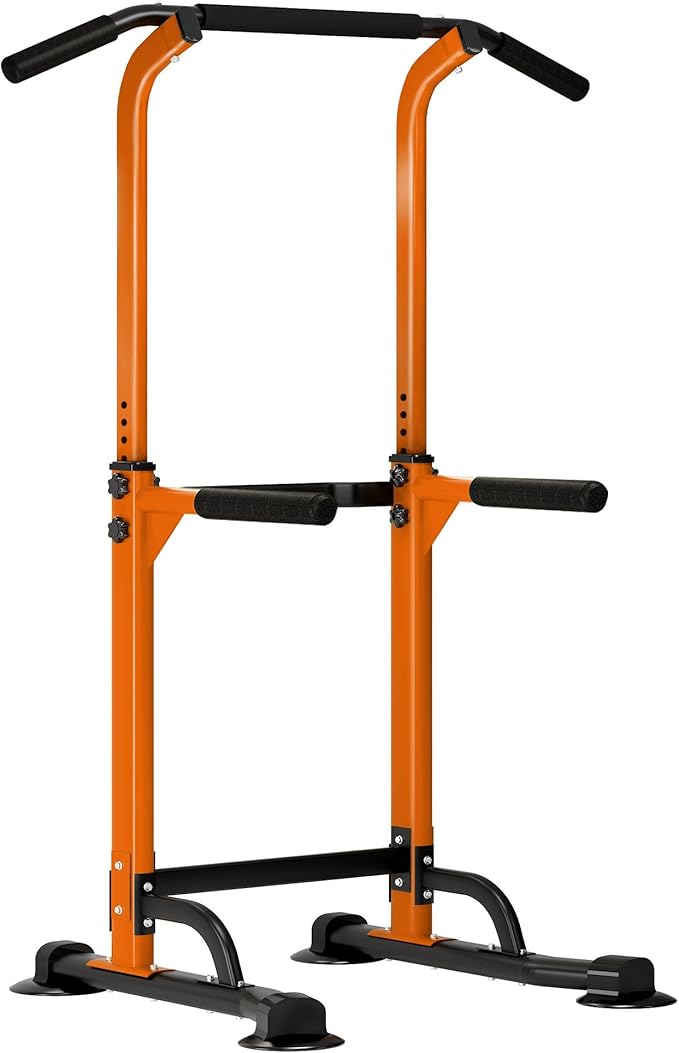 DlandHome Power Tower Dip Station Pull Up Bar