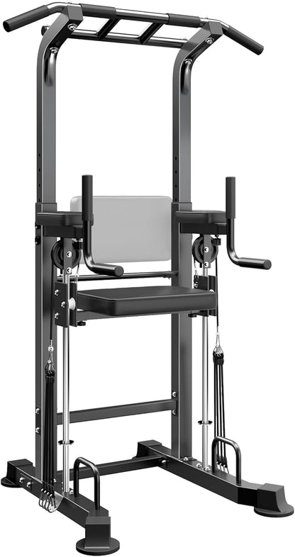 SogesPower Power Tower Dip Station Pull Up Bar