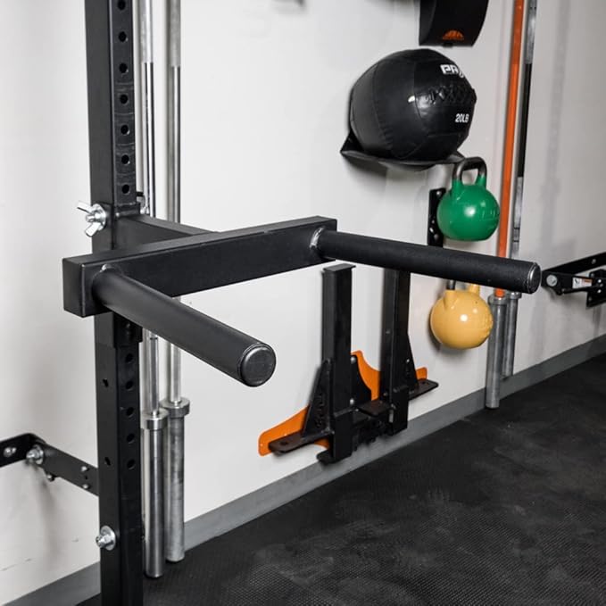 PRx Performance Y-Bar Dip Station Handles for Profile ONE 2x3 & PRO 3x3 Squat Racks, USA Made, Rack Mounted Dip Bar Attachments for Strength Training…