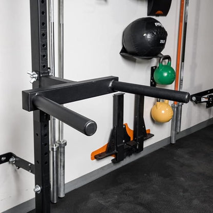 PRx Performance Y-Bar Dip Station Handles for Profile ONE 2x3 & PRO 3x3 Squat Racks, USA Made, Rack Mounted Dip Bar Attachments for Strength Training…