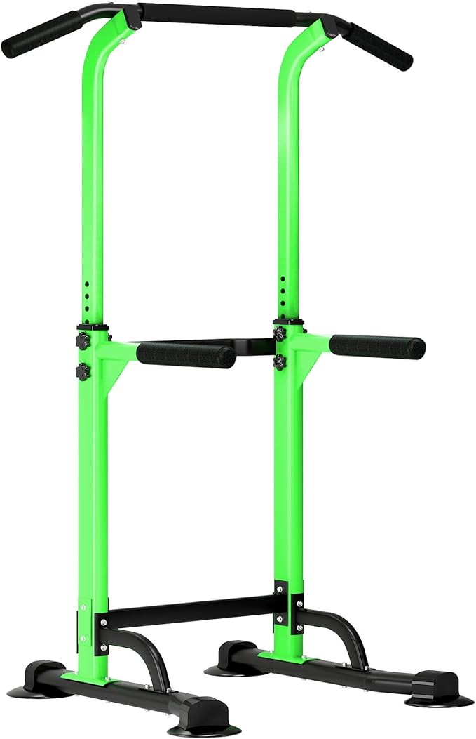 DlandHome Power Tower Dip Station Pull Up Bar
