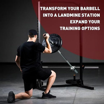 Home Gym Clips - Load Dumbbells on Barbells, Convert to Landmine Attachment, T-Bar Row & Dip Belt Hook | Multi-Functional Weightlifting Clamps for Barbell, Functional Training & Home Gym Equipment