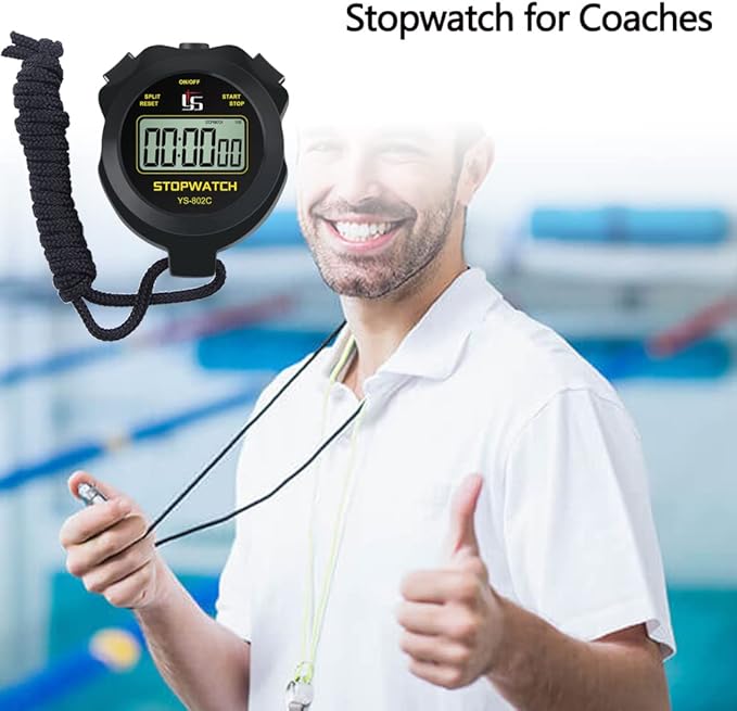 Digital Stopwatch Timer Only Stopwatch with On/Off