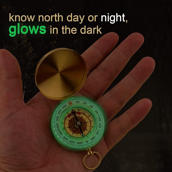 Camping Survival Compass 1.9x0.51inch Compass