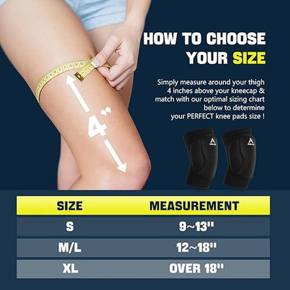 Volleyball Knee Pads for Men Women Boy Girl , Knee Protector Knee Supporter . Knee compression Sleeve with high Protection Cushion for Volleyball ,Running ,House Cleaner , Worker , Weight lifting , Dancer