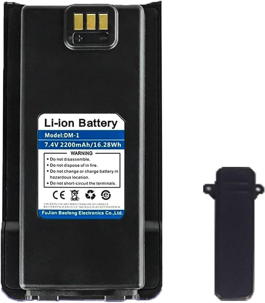 BAOFENG DM-1701 Radio Battery Replacement Original DM-1 Li-ion DC7.4V with DM1701 Two