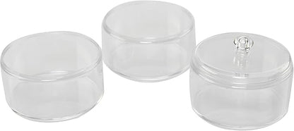 Home-X Cotton Ball and Swabs Holder 3-Level Apothecary