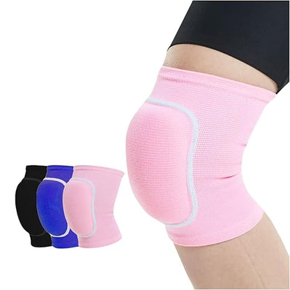 Kids Adults Protective Knee Pads, Anti-Slip Padded Sponge Knee Brace Knee Support for Football Volleyball Dance Skating Basketball Sports