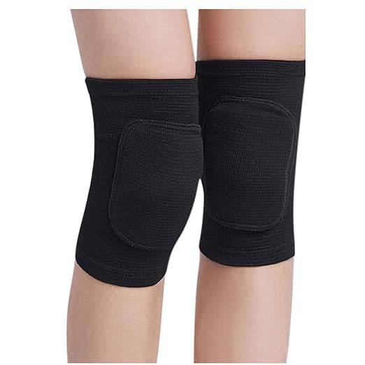 Men Women Protective Knee Pads, Anti-Slip Padded Sponge Knee Brace Knee Support for Football Volleyball Dance Skating Basketball Sports