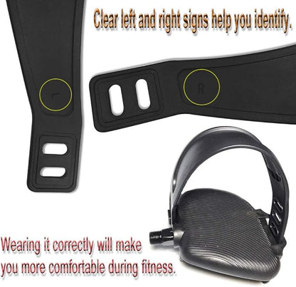 Exercise Bike Pedal Straps, Heavy Duty Adjustable Length Universal Pedal Strap Fits Most Bike Pedals Exercise Bike Bicycle Cycle for Home or Gym