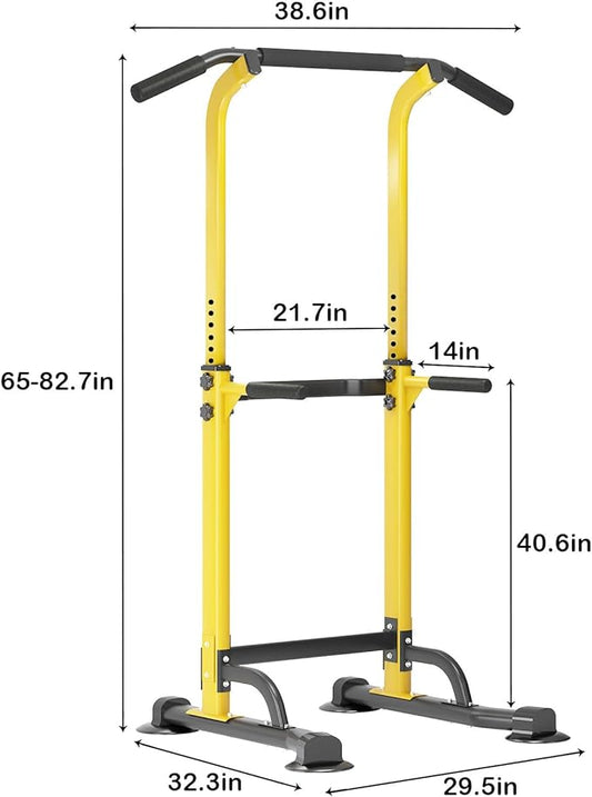 SogesPower Power Tower Dip Station Pull Up Bar