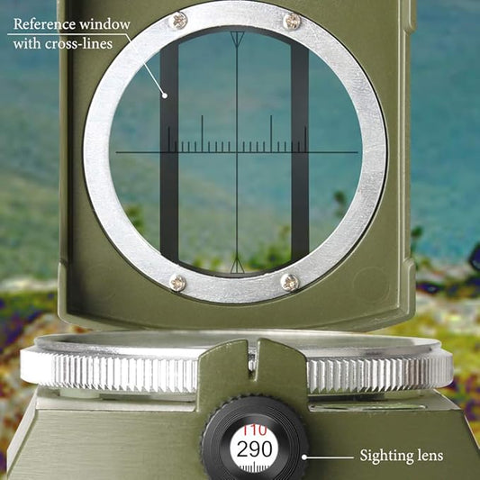 Military Compass, Hiking Compass for Survival with Lensatic