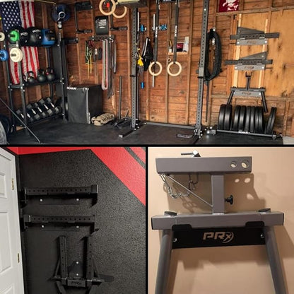 PRx Performance Y-Bar Dip Station Handles for Profile ONE 2x3 & PRO 3x3 Squat Racks, USA Made, Rack Mounted Dip Bar Attachments for Strength Training…