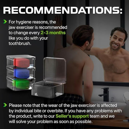 Jawline Exerciser for Men & Women - Powerful