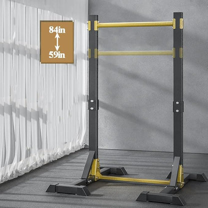 Power Tower Dip Station 59-84in Adjustable