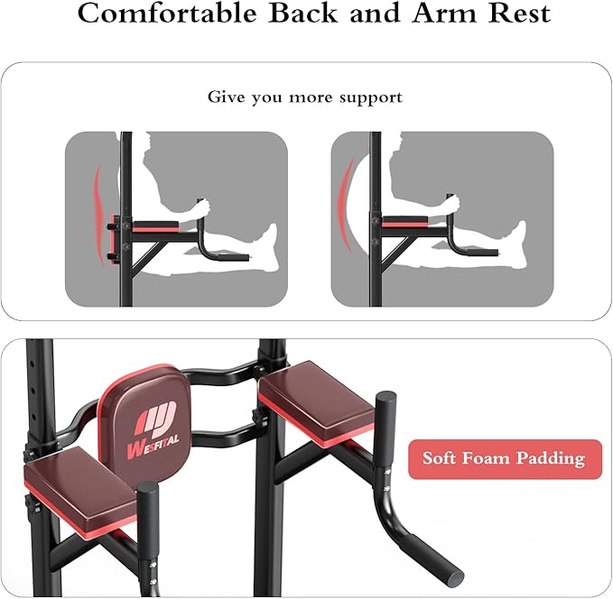 Wesfital Pull Up Bar Power Tower Dip Bar