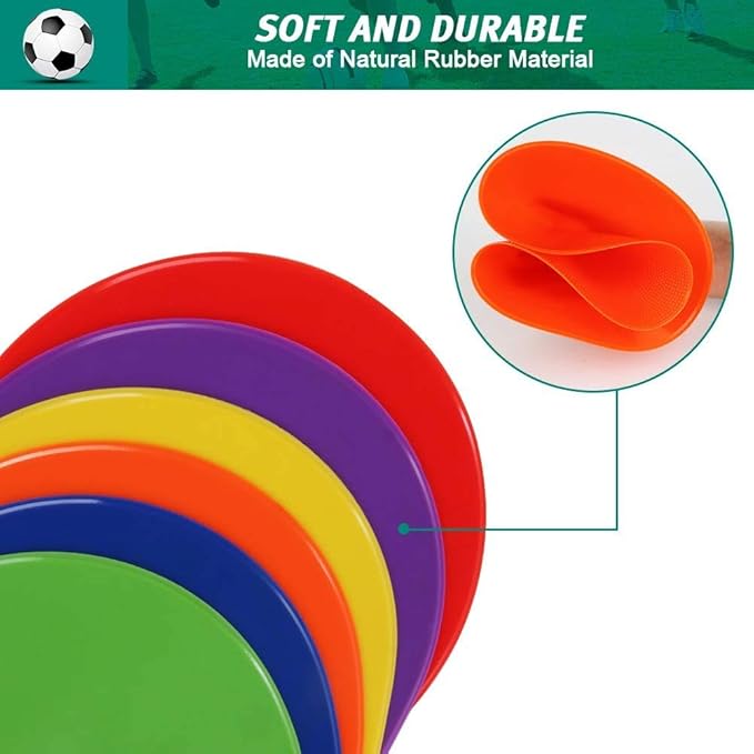 Spot Markers Rubber Floor Dots 9 Inch 10 24Pcs 30Pcs 30Pcs Non