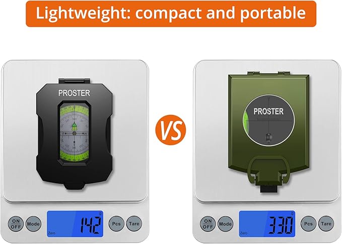 Proster IP54 Hiking Compass with Sighting Clinometer Professional