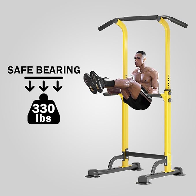 SogesPower Power Tower Dip Station Pull Up Bar