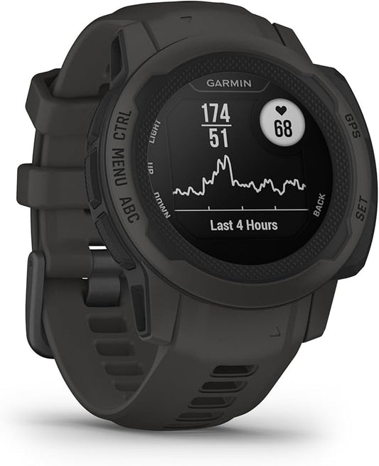 Garmin Instinct 2S, Smaller-Sized GPS Outdoor Watch, Multi-GNSS Support, Tracback Routing, Graphite, 40 MM