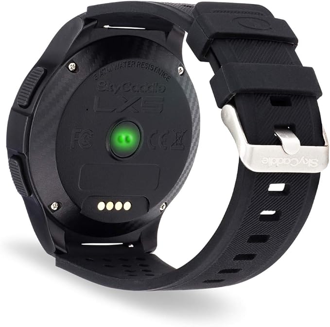 PlayBetter SkyCaddie LX5C Golf GPS Watch Bundle - Touchscreen Golf Range Finder Smartwatch w/Ceramic Bezel, 35K Courses, HoleVue, IntelliGreen, & Digital Scorecard 5000mAh Portable Charger