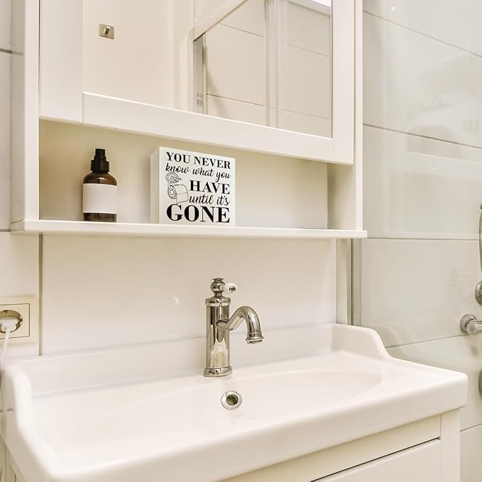 Bathroom Decor Sign