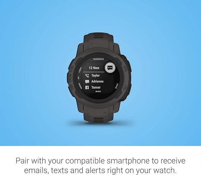 Garmin Instinct 2S Standard Edition GPS Rugged Outdoor Smartwatch w/Signature Power Bundle