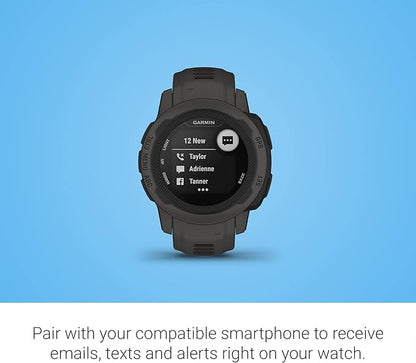 Garmin Instinct 2S Standard Edition GPS Rugged Outdoor Smartwatch w/Signature Power Bundle