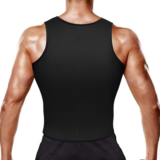 Sweat Vest for Men Neoprene Sauna Suit Corset Waist Trainer Workout Tank Tops Weight Loss Body Shaper Shirts