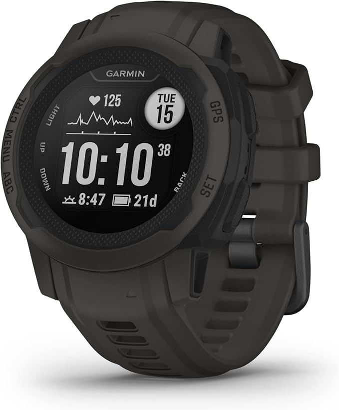 Garmin Instinct 2S Standard Edition GPS Rugged Outdoor Smartwatch w/Signature Power Bundle