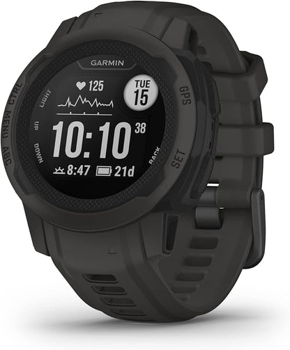 Garmin Instinct 2S Standard Edition GPS Rugged Outdoor Smartwatch w/Signature Power Bundle