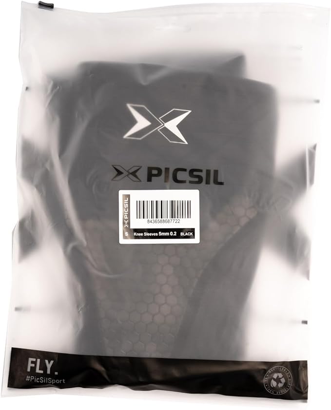 PICSIL Knee Sleeves 5&7mm (1 Pair) Support & Compression for Weightlifting, Powerlifting & Cross Training, Premium Protective Knee Pads for Comfort and Safety, Women & Men