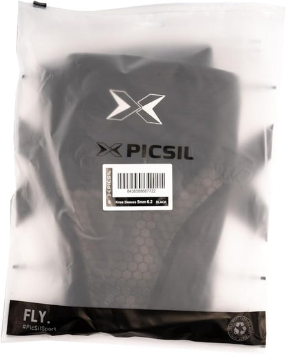 PICSIL Knee Sleeves 5&7mm (1 Pair) Support & Compression for Weightlifting, Powerlifting & Cross Training, Premium Protective Knee Pads for Comfort and Safety, Women & Men