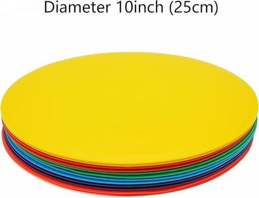 10inch Spot Markers 12pcs Floor Flat Field Cones
