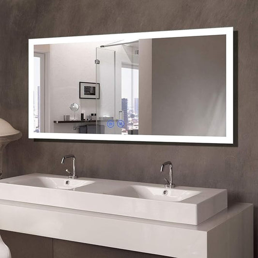 55 x 28 in Dimmable LED Bathroom Mirror (DK-C-N031-BC)