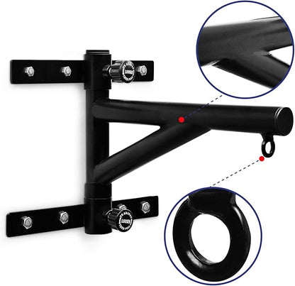 Yes4All Heavy Bag Hanger Wall Mount Punching Bag Hanger, Adjustable Heavy Duty Boxing Bag Bracket for Home Gym Indoor Outdoor