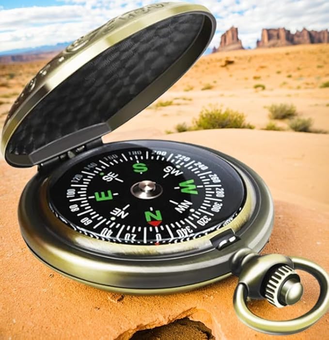 Multifunctional Antique Classic Compass Navigation Compass Hiking Compass